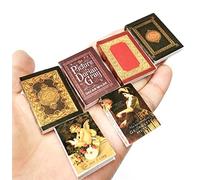 EatingBiting Set da 6 pezzi 1:12 per casa delle bambole in miniatura mobili per libreria, libri di storia della casa delle bambole, decorazione per casa delle bambole, decorazione per casa delle