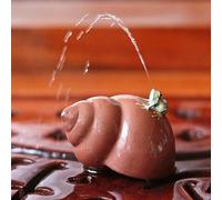 EatingBiting Squirting Frog on Conch Tea Pet Kung Fu Tea Crafts per sala da tè Ornamenti ideali Regalo per gli amanti del tè Set da tè Pet Tea Set Zisha Decor Principio di espansione del calore