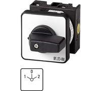 Eaton 012742 Commutatore, contatti: 2, 20 A, schermo frontale: 1-0-2, 60 gradi, rastend, incasso, grigio, nero