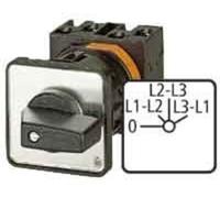 Eaton 038861 - Interruttore di tensione, contatti: 4, 20 A, 3 fasi di fase, piastra frontale: 0 fase/fase, 45 gradi, bloccante, montaggio