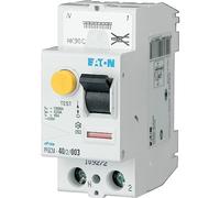 EATON 109272 PFGM-40/2/003 - Interruttore diverso, colore: bianco, con controller nero, 2 poli, 40 A, 30 MA, tipo AC, collegamento diretto senza viti