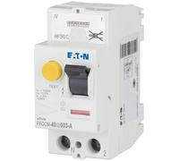 EATON 109274 INTERRUTTORE DIFFERENZIALE - BIANCO - MANETTE NERO, 2 POLI, 40 A, 30 MA, TIPO A, connessione diretta senza viti (PFGM-40/2/003)