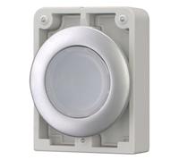 Eaton m30c-fdrl-w interuttore a pressione piatto rotondo cromato bianco 1 pz