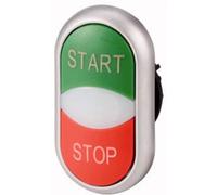 Eaton 216702 M22-DDL-GR-GB1/GB0 Pulsante doppio Anello frontale in plastica Mu