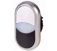 Eaton 216704-WH M22-DDL-WS Pulsante doppio Bianco, Nero 1 pz.