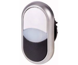 Eaton 216704-WH M22-DDL-WS Pulsante doppio Bianco, Nero 1 pz.
