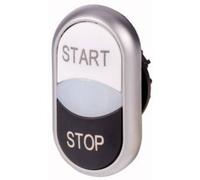 Eaton 216708 M22-DDL-WS-GB1/GB0 Pulsante doppio Anello frontale in plastica 1