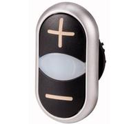 Eaton 218145 M22-DDL-S-X4/X5 Pulsante doppio Anello frontale in plastica 1 pz.