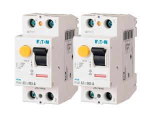 EATON 264286 PFGM-63/2/003 - Interruttore diverso, colore: bianco - Controller nero - 2 poli / 63 A / 30 MA - Tipo AC - Collegamento a vite - 2 interruttori