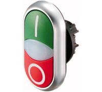 Eaton 284814 M22-DDLF-GR-X1/X0 Pulsante doppio Anello frontale in plastica 1 p