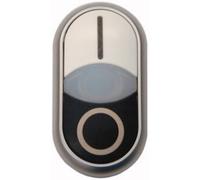 Eaton 284816 M22-DDLF-WS-X1/X0 Pulsante doppio Anello frontale in plastica 1 p