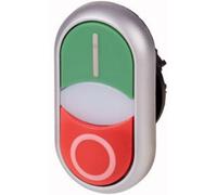 Eaton 284830 M22-DDLM-GR-X1/X0 Pulsante doppio Anello frontale in plastica 1 p