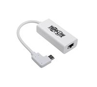 Eaton Adattatore di rete da USB-C a Gigabit di con angolo retto USB-C, compatibilità Thunderbolt 3 - bianco