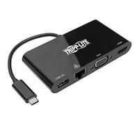 Eaton Adattatore multiporta USB-C - Porta hub 4K HDMI, VGA, USB 3.x (5Gbps), GbE, HDCP, nero