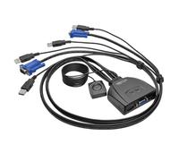 Eaton Switch KVM a 2 porte con cavo USB/VGA, cavi e condivisione periferiche USB