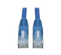 Eaton Cat6 Gigabit Snagless Molded UTP Patch Ethernet, cavo RJ45 maschio-maschio, blu, 15 piedi / 4,5 metri (N201-015-BL)