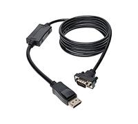 Eaton DisplayPort a VGA Active Cable Adapter, DP 1.2 con fermi, DP a HD15 (M/M), DP2VGA, 1080p, Nero, 6 piedi / 1,83 metri (P581-006-VGA-V2)