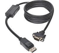 Eaton DisplayPort a VGA Active Cable Adapter, DP 1.2 con fermi, DP a HD15 (M/M), DP2VGA, 1080p, Nero, 6 piedi / 1,83 metri (P581-006-VGA-V2)