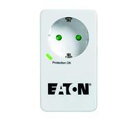 Eaton Multipresa / parafulmine - Eaton Protection Box 1 Tel@ DIN - PB1TD - 1 presa Schuko + 1 presa telefonica - Bianco e nero