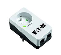 Eaton Multipresa/parafulmine - Protezione Box 1 Tel@ - PB1TF - 1 presa FR + 1 presa telefonica - Bianco e Nero