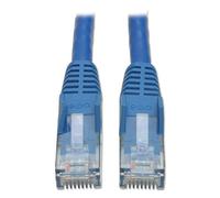 Eaton Cat6 Gigabit Snagless Molded UTP Patch Ethernet, cavo RJ45 maschio-maschio, blu, 5 piedi / 1,5 metri (N201-005-BL)