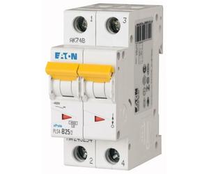 EATON PLS4-C25/2 INTERRUTTORE MAGNETOTERMICO AUTOMATICO MODULARE 4,5KA 2P C 25A