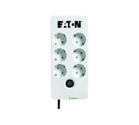 Eaton Multipresa / parafulmine - Eaton Protection Box 6 DIN - PB6D - 6 spine Schuko - Bianco e nero