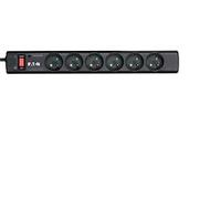 Eaton PS6F protezione da sovraccarico Nero, Bianco 6 presa(e) AC 220 - 250 V 1 m