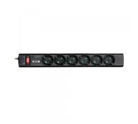 Eaton PS6F protezione da sovraccarico Nero, Bianco 6 presa(e) AC 220 - 250 V 1 m