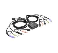Eaton Switch KVM a 2 porte con cavo USB/HD, audio/video, cavi e condivisione periferiche USB