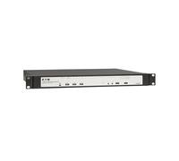 Eaton Switch KVM over IP Rack a 16 porte, Cat5/Cat5e, connessione multimediale virtuale, 2 remote/1 utente locale, software gratuito, VGA o HDMI KVM, 1U Rackmount, conforme TAA (B064-016-02-IPH)