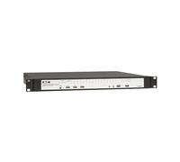 Eaton Switch KVM over IP per rack a 32 porte, Cat5/Cat5e, Virtual Media KVM, 4 utenti (remoto + 1 utente locale), software libero, KVM VGA o HDMI, montaggio a rack 1U, conforme TAA, garanzia di 3 anni