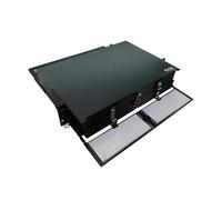 Eaton Tripp Lite 2U Contenitore di giunzione in fibra ottica per montaggio su rack, 288 connessioni APC a modalità singola, 144 porte Duplex LC, 12 cassette, scatola di giunzione in fibra, garanzia