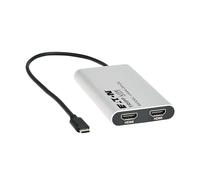 Tripp Lite Adattatore USB-C a HDMI 4K - Doppio HDMI 4K60Hz, 100W PD 3.0, Plug&Play, garanzia di 3