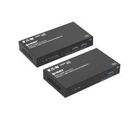 Eaton Tripp Lite Series HDBaseT - Ricetrasmettitore e ricevitore USB over Ethernet, 100 m, 3 porte (1 USB-C + 2 USB-A, USB 3.2 Gen 1), Cat6, Plug-and-Play, garanzia di 1 anno (BHDBT-U3-3A1C-K)