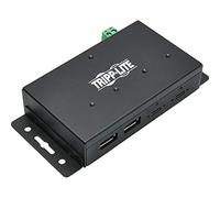 Eaton Tripp Lite U460-2A2C-IND - Hub USB industriale Serie - Hub USB-C/USB-A a 4 porte, prestazioni Gen 2 10 Gbps, protezione ESD 15 kV, alloggiamento in metallo resistente, design montabile, nero