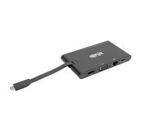 Tripp Lite U442-DOCK3-B replicatore di porte e docking station per laptop Cablato USB 3.2 Gen 2 (3.1 Gen 2) Type-C Nero