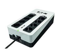 Eaton UPS 3S 850 DIN - Gruppo di continuità (UPS) - 850VA (8 prese DIN, Limitatore di Sovratensione, 2 Porte di Ricarica USB Type-A) - Interfaccia USB (cavo incluso) - 3850D - Nero e Bianco