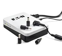 Eaton UPS 3S Mini - 36W - 9/12/15/19V DC per la Pprotezione di Box Internet e WiFi, Videosorveglianza e PDA, Modem, Silenziatore - 3SM36 - Nero e Bianco
