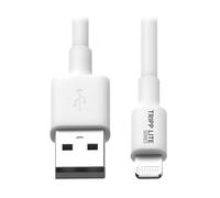 Eaton USB-A a Lightning Charging & Data Cable, MFi Certified per iPhone, iPad & iPod - Bianco, 6 piedi / 2 metri (M100-006-WH)