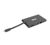 Tripp Lite U442-DOCK3-B replicatore di porte e docking station per laptop Cablato USB 3.2 Gen 2 (3.1 Gen 2) Type-C Nero