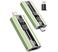 EATOP Chiavetta USB portatile da 512 GB, con doppia interfaccia, non richiede app, per iPhone, iPad, Android, PC e Mac, memorizza facilmente foto, video e file (verde salvia)