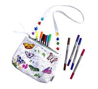 eatsleepdoodle Borsa a Tracolla Farfalle, Originale, Bianca