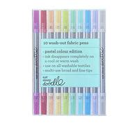 eatsleepdoodle Original Doodle - Pennarelli lavabili, confezione da 10, con punta in feltro a doppia punta, colori pastello