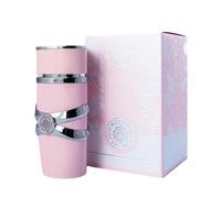 Eau de Parfum Donna Profumo Arabo Floreale e Gourmand con Note di Vaniglia, Frutta Tropicale e Muschio, Bottiglia Lussuosa Rosa 100 ml