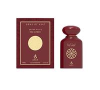 Eau de Parfum Gems of Ayat - Red Amber, 100 ml, di Ayat Perfume, profumo arabico da donna, oud orientale, realizzato e creato a Dubai. Note: bergamotto, gelsomino, muschio e vaniglia.