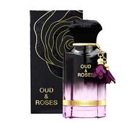 Eau de Parfum Oud and Roses, 60 ml di Ahmed | Per uomini e donne | Rosa turca | Oud | Lavanda | Sandalo | Ambra | Muschio | Alta concentrazione di olio