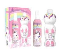 Eau my Unicorn Scent, set regalo con Eau de Cologne Natural Spray (200 ml) e gel doccia e shampoo 2 in 1 (400 ml), dermatologicamente testato, vegano e approvato FSC, set regalo per bambini