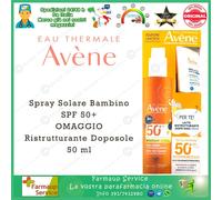 Eau Thermale Avene Solare Spray Bambino Spf 50+ 200 Ml Nuova Formula