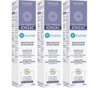 Eau Thermale Jonzac Crema Extra-Ricca Idratante Rehydrate 3x50 ml Crem